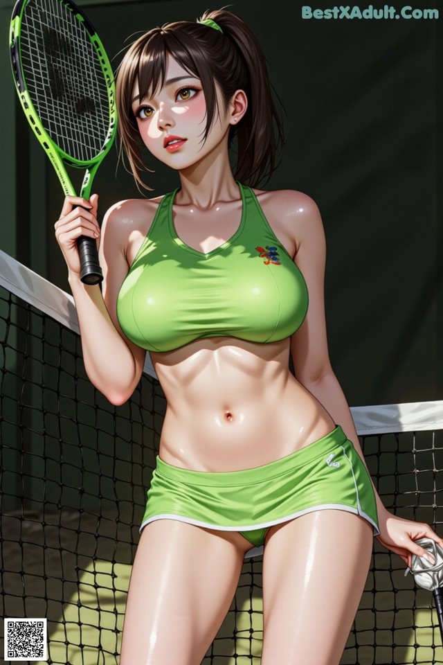 Hentai - Radiant Grace on the Tennis Court Set.2 20250207 Part 12